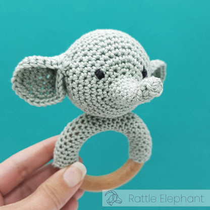 Kit Sonajero de Ganchillo - Rattle Elephant - Hardicraft