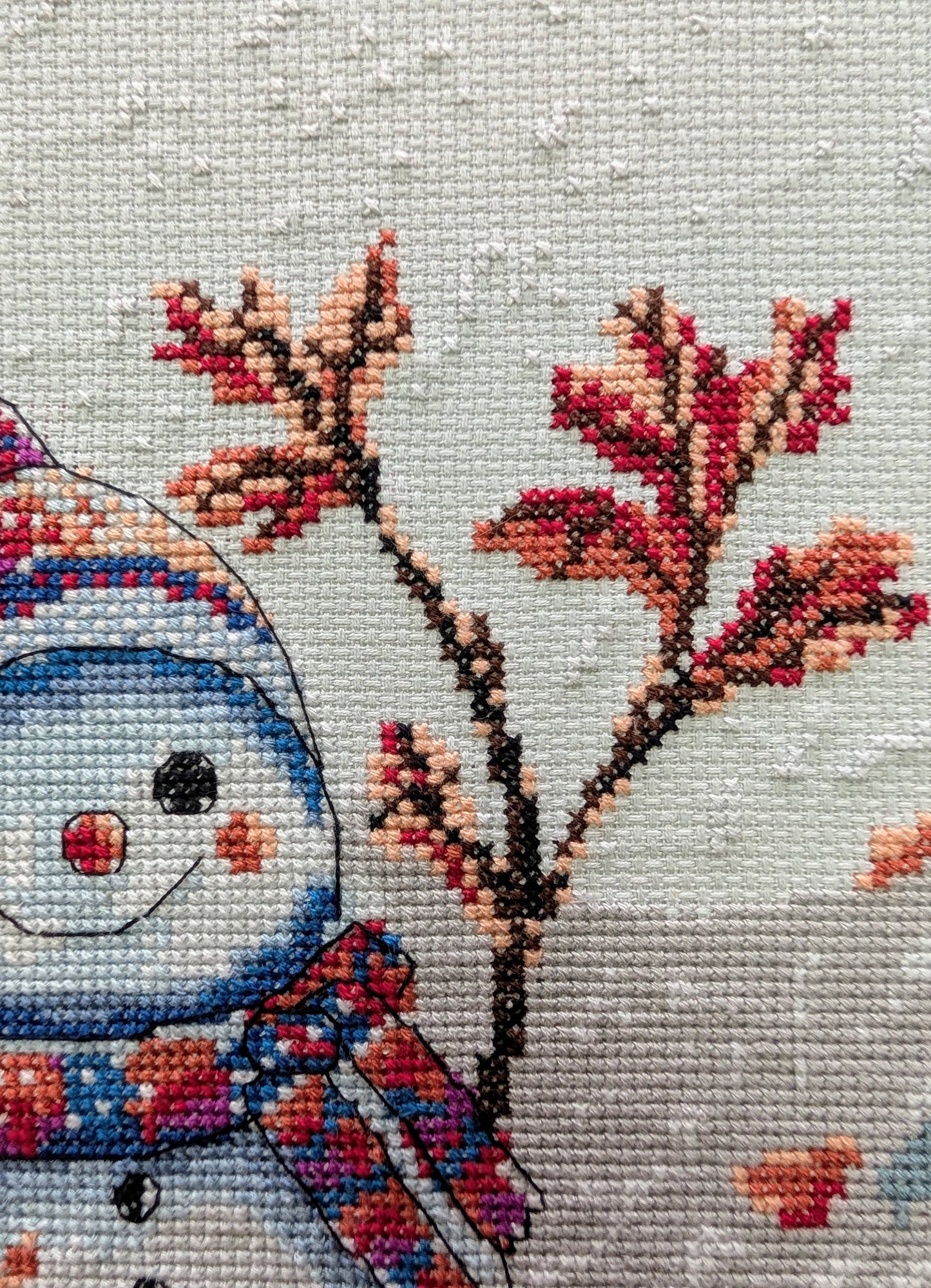 Kit de Punto de Cruz Aine "Invierno Torpe" - A1012