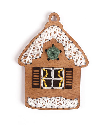 Kit de 8 decoraciones de Navidad para Bordar de Madera - Graine Créative