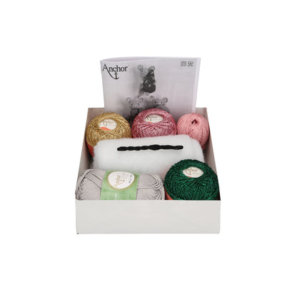Caja ovillos Kit de crochet de tres encantadores ratoncillos navideños para decoración navidad de Anchor