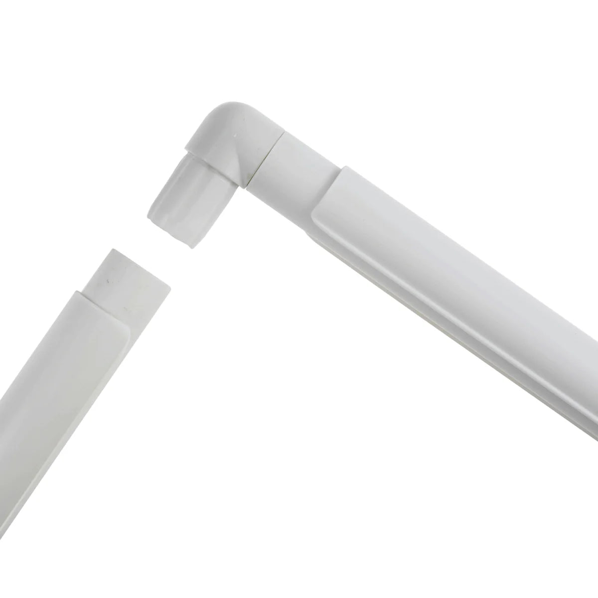 Zoom Bastidor Cuadrado Tubular Blanco de Plástico - 43x43cm