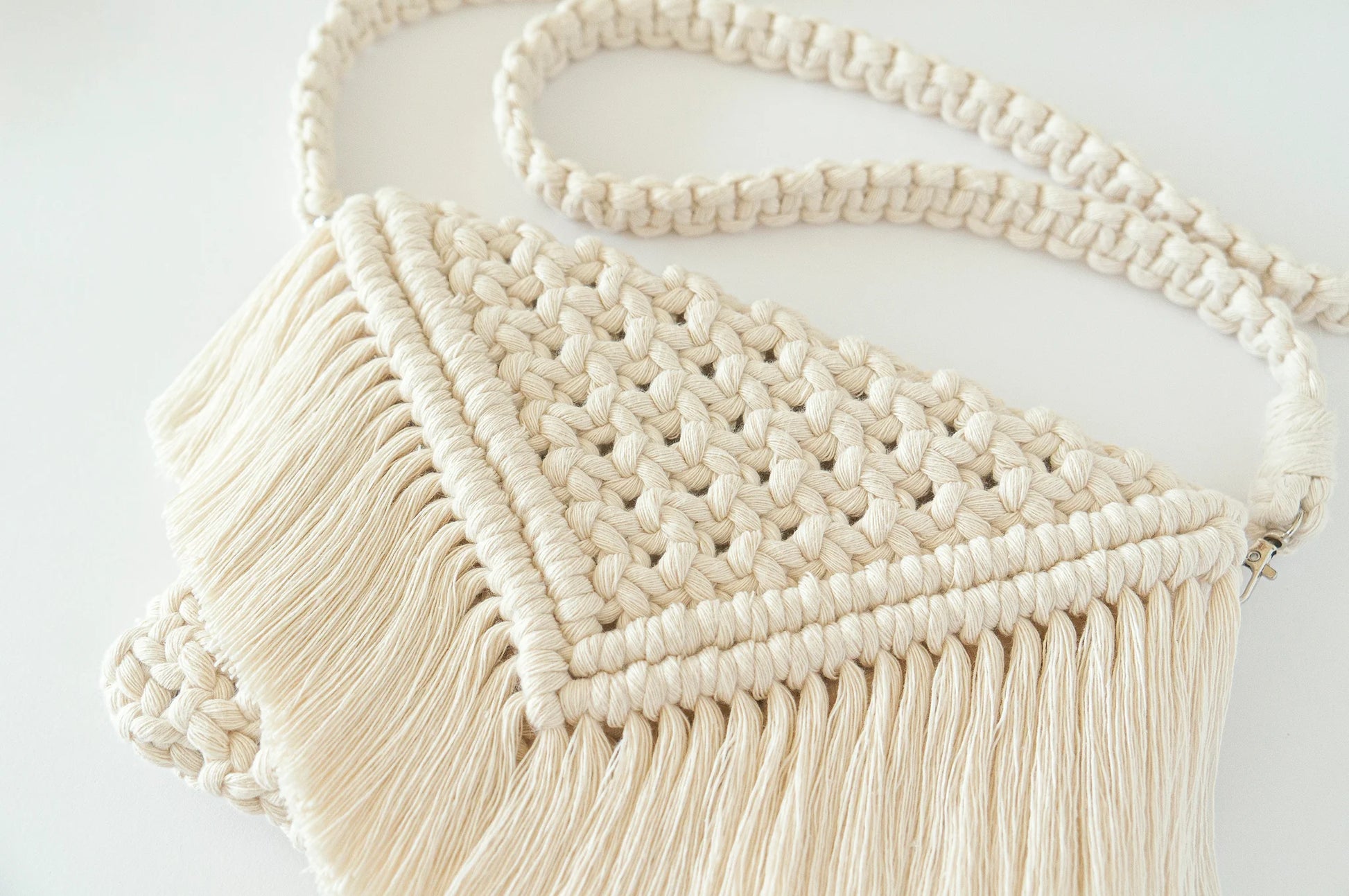 Hilo Macrame Paso Bolsos De Macrame Comprar Kit De Macramé DIY Bolso Clutch Macranova – ElMundoEnCruz
