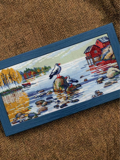Kit de Punto de Cruz Riolis "Junto al lago" - 2328