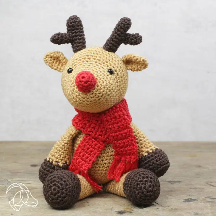 Amigurumi Reno Rudolf de crochet Hardicraft