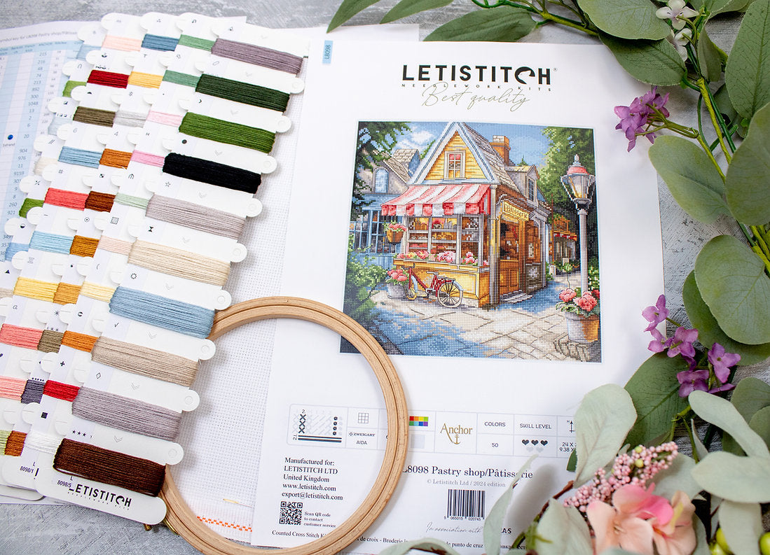 Kit de Punto de Cruz Letistitch "Pastelería" - L8098