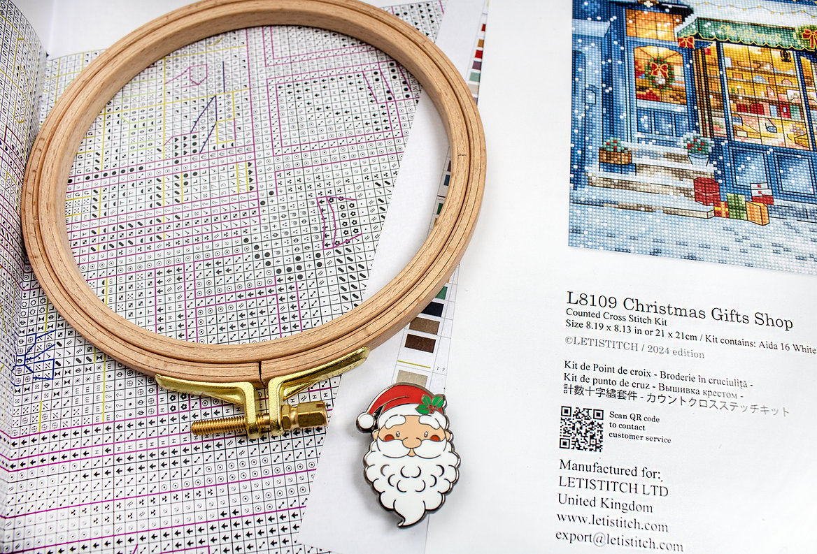 Kit de Punto de Cruz Letistitch "Christmas Gifts Shop" - L8109