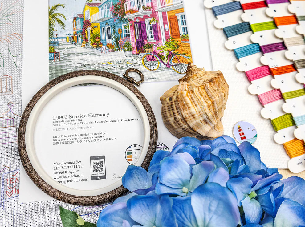 Kit de Punto de Cruz Letistitch "Seaside Harmony" - L9963