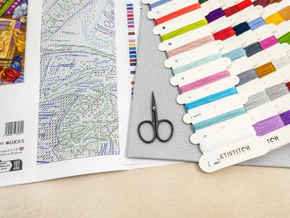 Kit de Punto de Cruz Letistitch "Estudios del Dragón" - L9965