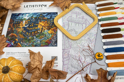 Kit de Punto de Cruz Letistitch "Haunted Happenings" - L9967