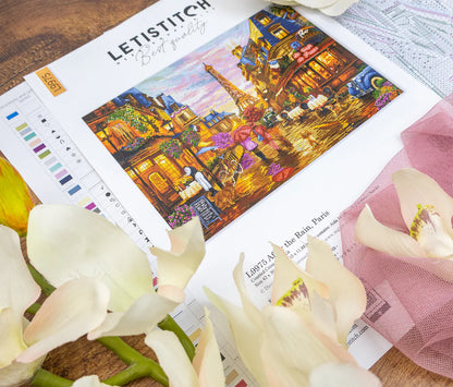 Kit de Punto de Cruz Letistitch "Después de la lluvia, París" - L9975 - ElMundoEnCruz