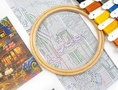 Kit de Punto de Cruz Letistitch "Después de la lluvia, París" - L9975 - ElMundoEnCruz