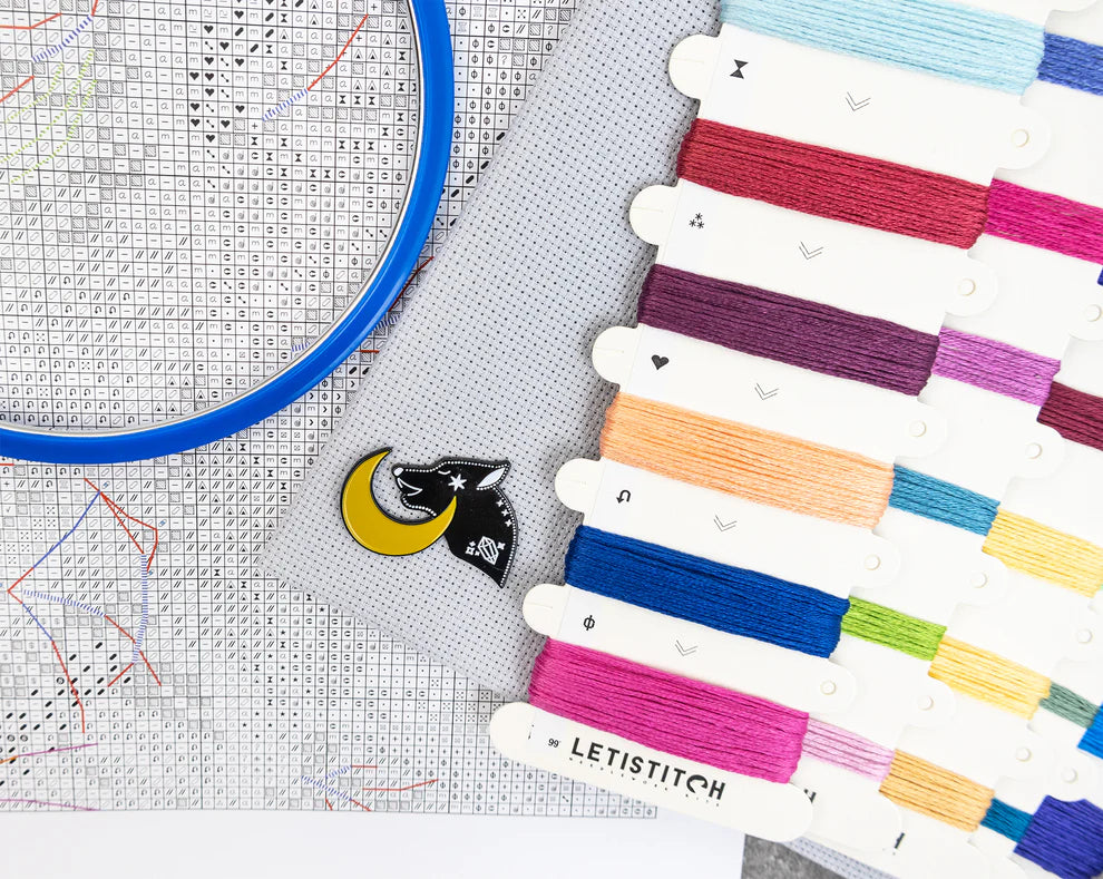 Kit de Punto de Cruz Letistitch "La Magia del Lobo" - L9976 - ElMundoEnCruz