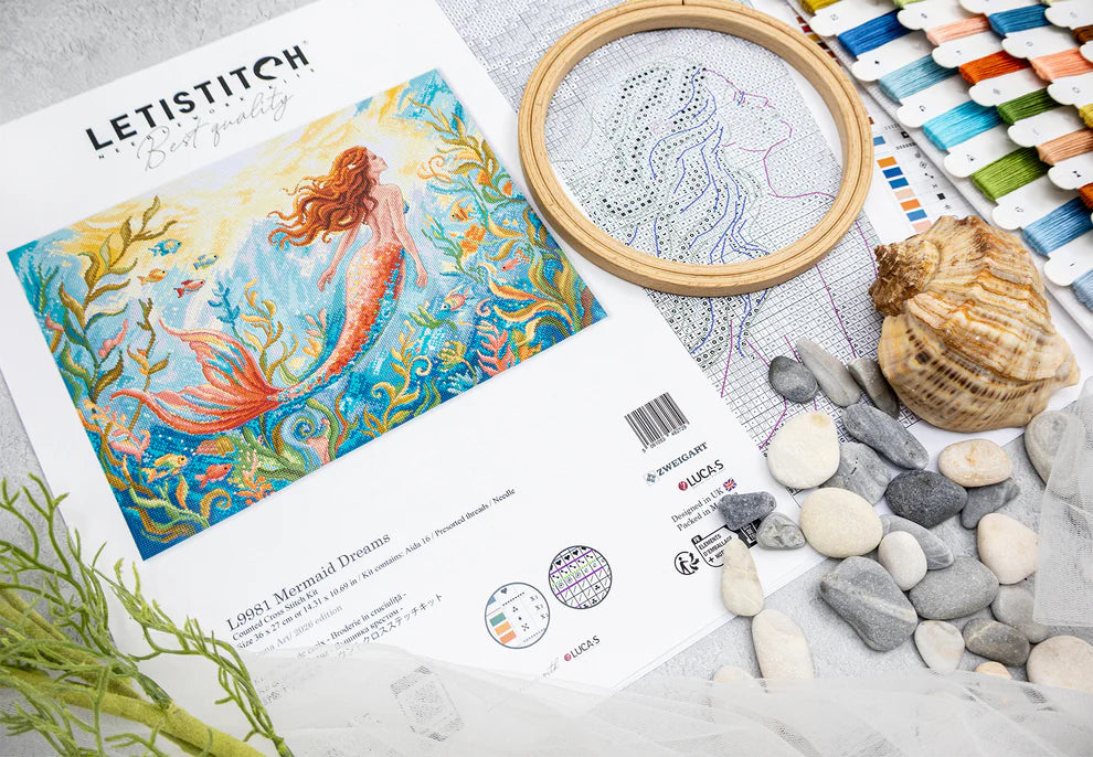 Kit de Punto de Cruz Letistitch "Sueños de Sirena" L9981
