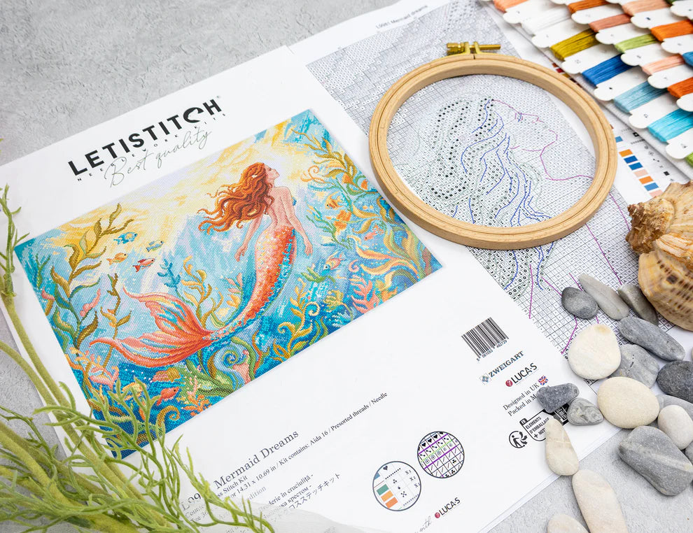 Kit de Punto de Cruz Letistitch "Sueños de Sirena" L9981