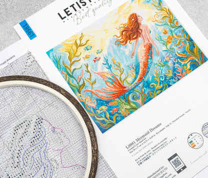 Kit de Punto de Cruz Letistitch "Sueños de Sirena" L9981