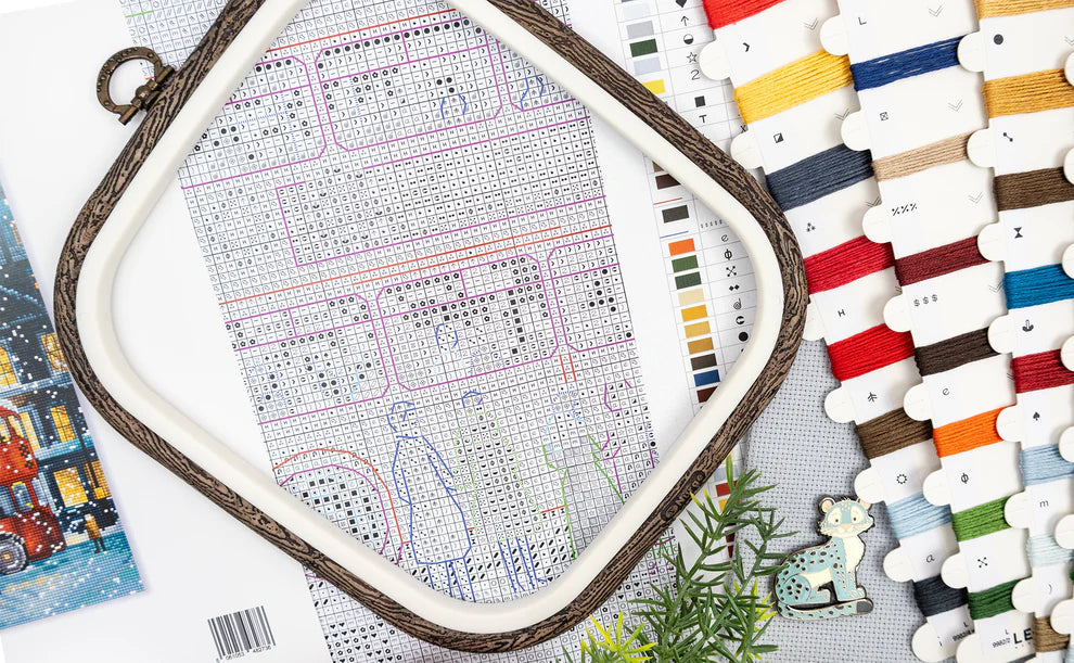 Kit de Punto de Cruz Letistitch "Autobús Navideño de Londres" L9982