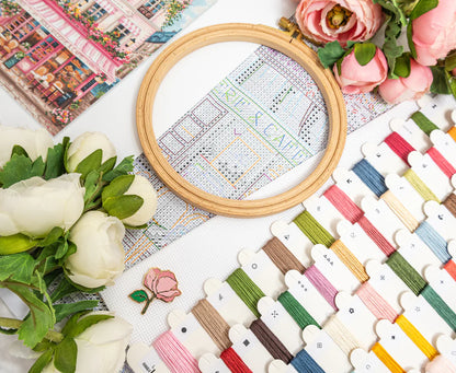 Kit de Punto de Cruz Letistitch "Dulce Calle Parisina" L9988