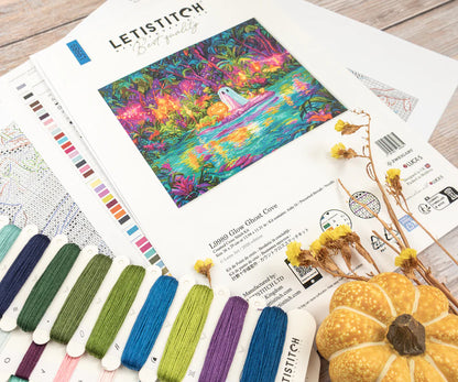 Kit de Punto de Cruz Letistitch "La Cala del Fantasma Luminoso" L9989