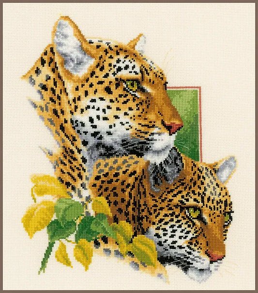 Kreuzstichset „Leopardenpaar“ – PN0143772