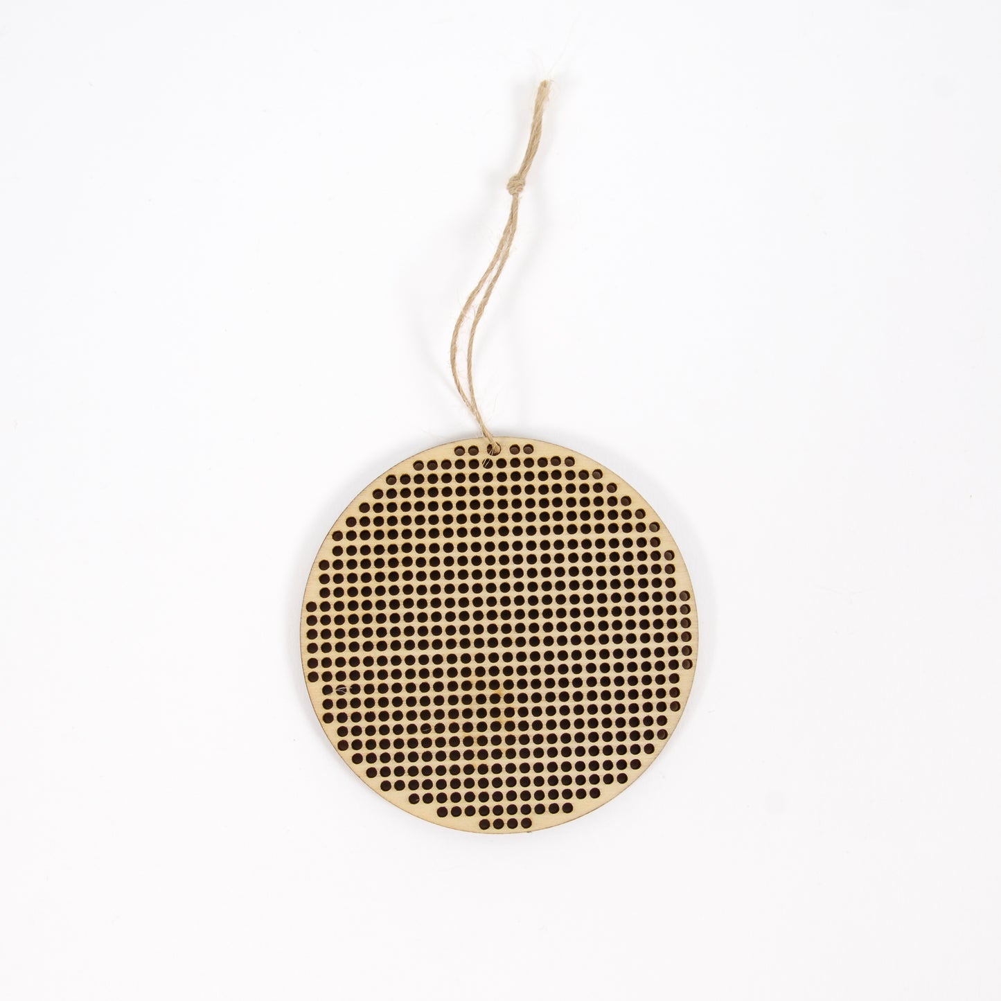 Adornos de Madera Perforada para Bordar DMC – Bolas de Navidad (x3)