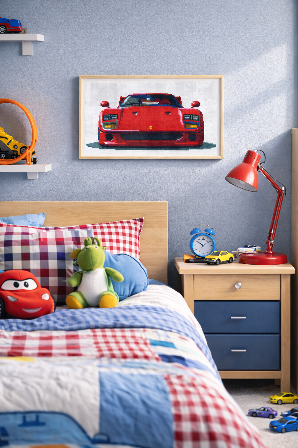 Patrón de Punto de Cruz "Ferrari F40" - CrossGuidetPatterns