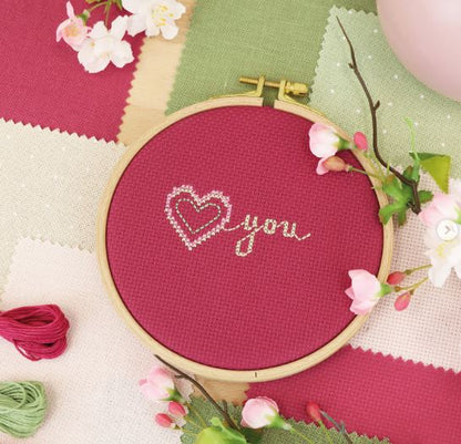 Tela Aida 14ct Rosa Frambuesa (9020) Zweigart - Por Metros