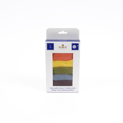 Set Lanas Cardadas para Fieltrar DMC "Otoño" - 5 Colores