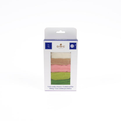 Set Lanas Cardadas para Fieltrar DMC "Primavera" - 5 Colores