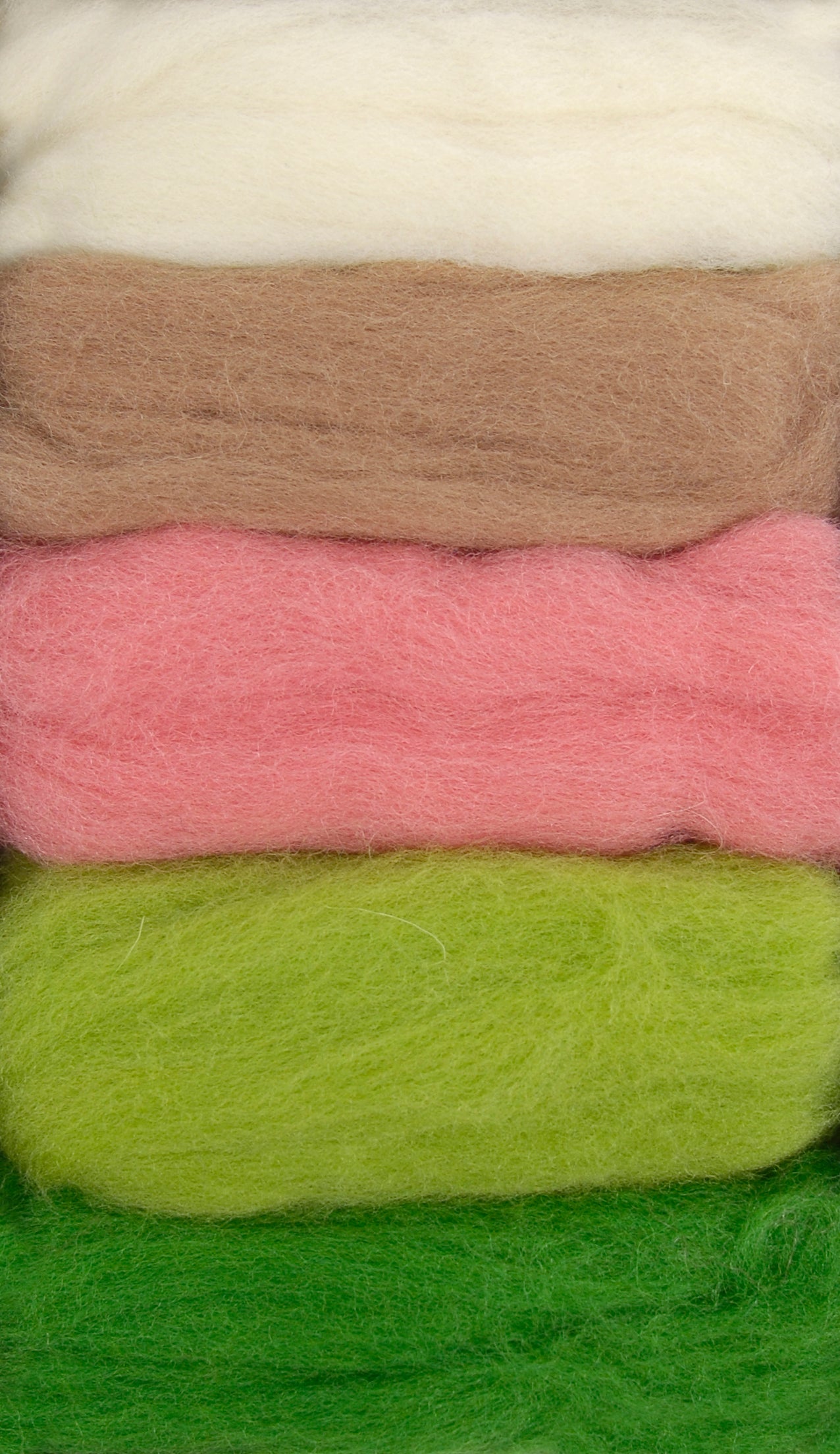 Set Lanas Cardadas para Fieltrar DMC "Primavera" - 5 Colores