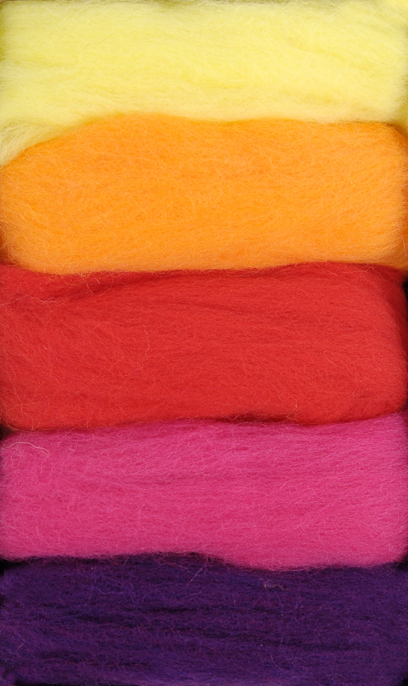 Set Lanas Cardadas para Fieltrar DMC "Vitaminas" - 5 Colores