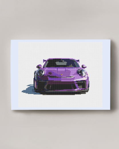 Patrón de Punto de Cruz "Porsche 911 GT3 RS" - CrossGuidetPatterns