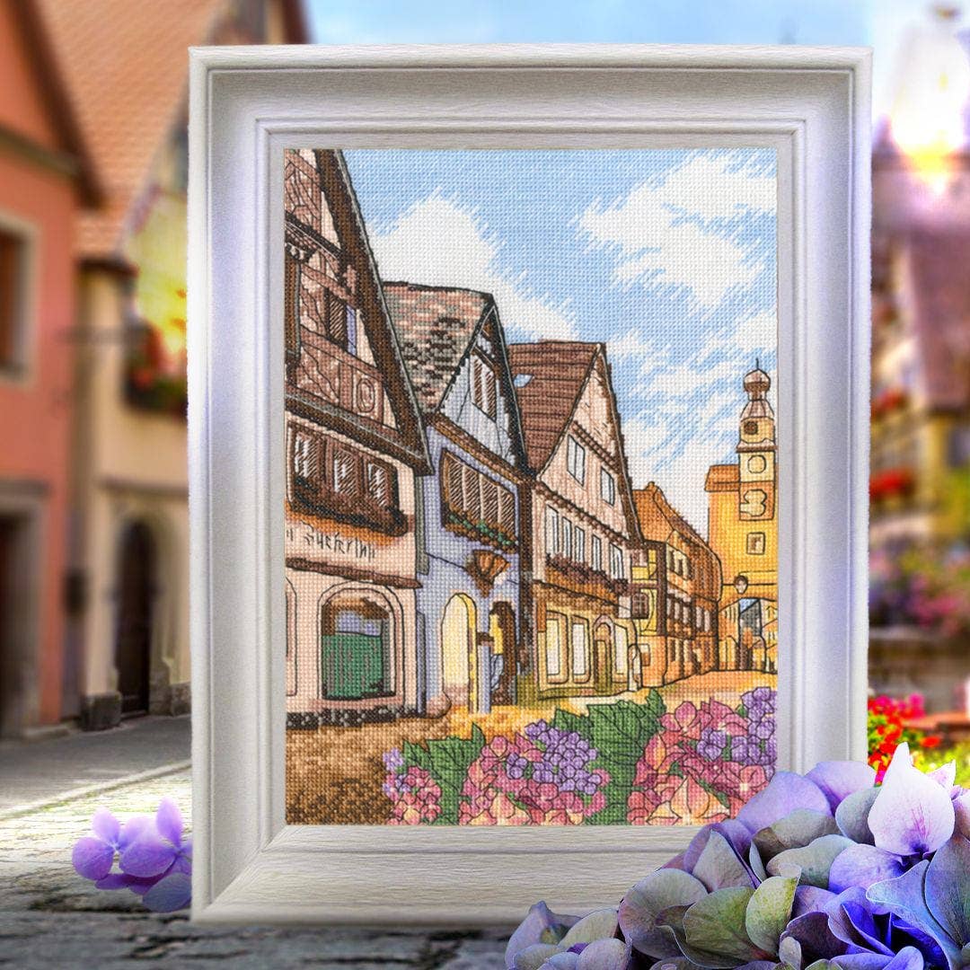 Kit de Punto de Cruz RTO "Calle del Casco Antiguo" - M955