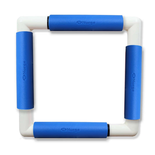 Bastidor snap frame Nurge beige 21×21 cm montado, vista frontal