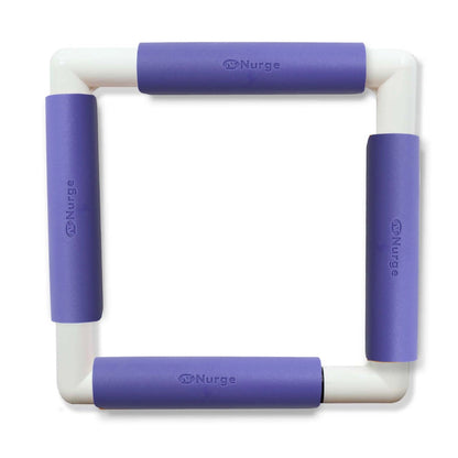 Bastidor snap frame Nurge morado 21×21 cm montado, vista frontal