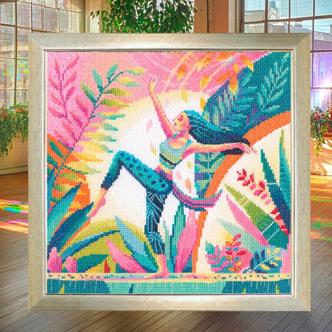 Kit de Punto de Cruz RTO "Yoga Dance" - M1070