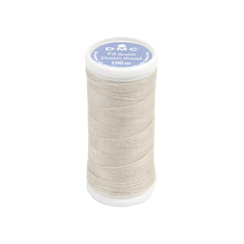 Bobina de hilo denim DMC 3002 beige de 100 m para coser y reparar vaqueros claros con máquina de coser