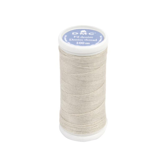 Bobina de hilo denim DMC 3002 beige de 100 m para coser y reparar vaqueros claros con máquina de coser