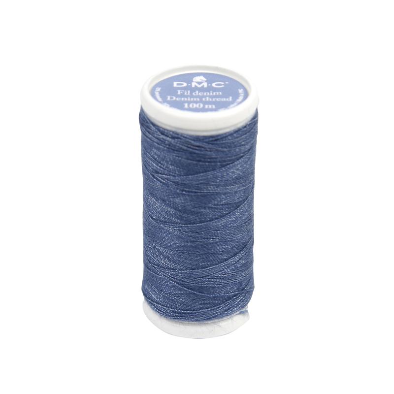 Bobina de hilo denim DMC 3004 azul de 100 m para coser y reparar jeans con máquina de coser