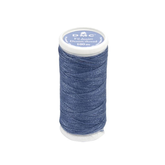 Bobina de hilo denim DMC 3004 azul de 100 m para coser y reparar jeans con máquina de coser