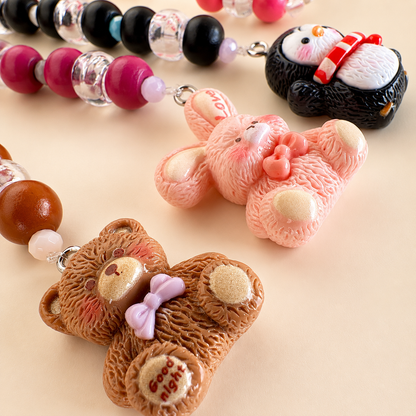 Buscatijeras de Abalorios "Animales Kawaii" - BT020 - ElMundoEnCruz