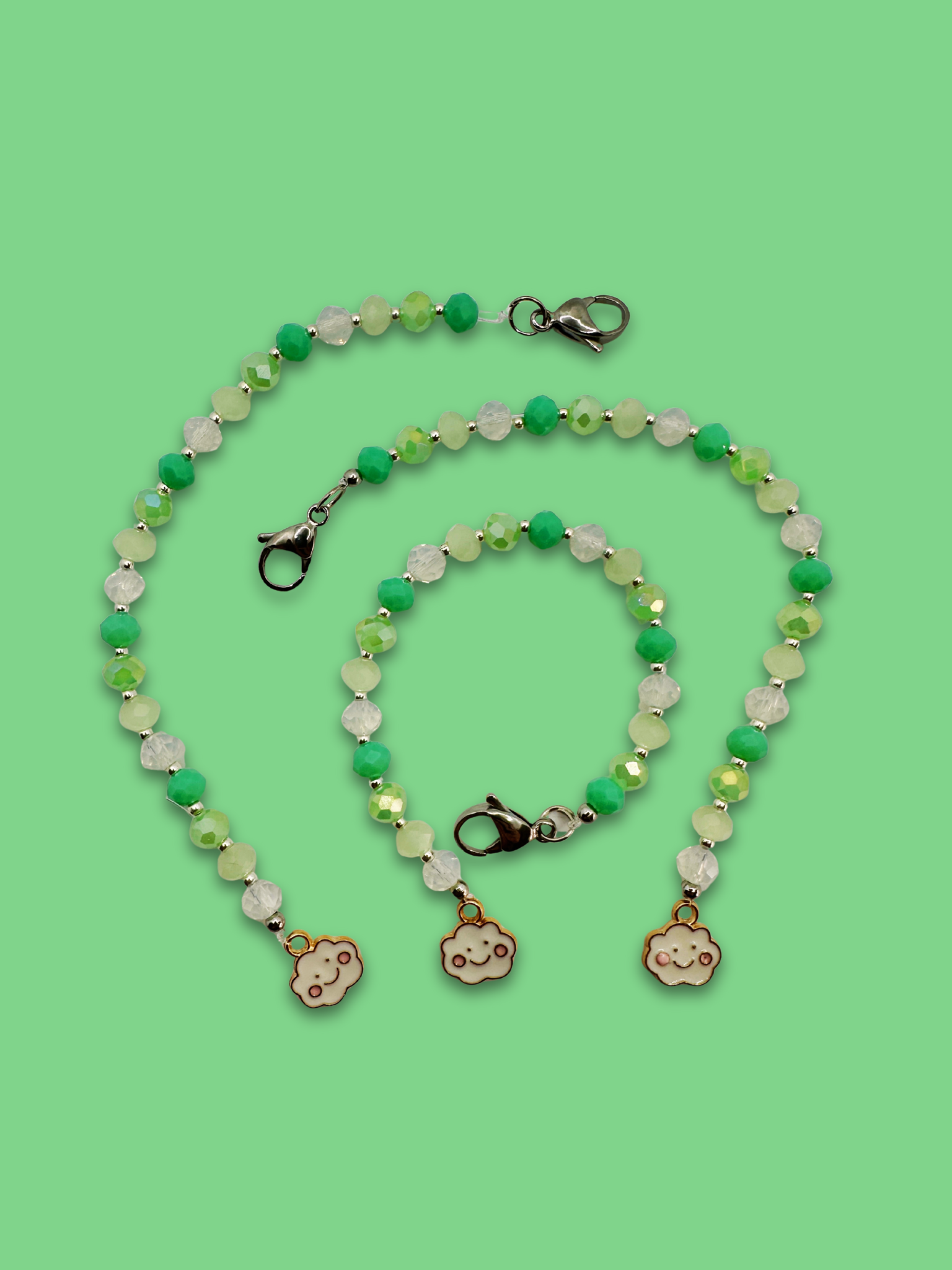 Buscatijeras de Abalorios "Cute Cloud" - BT010 - ElMundoEnCruz