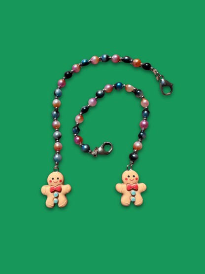 Buscatijeras de Abalorios "Galleta de Jengibre" - BT011