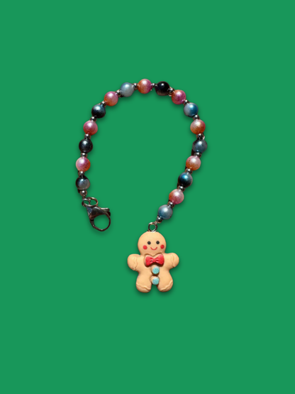 Buscatijeras de Abalorios "Galleta de Jengibre" - BT011