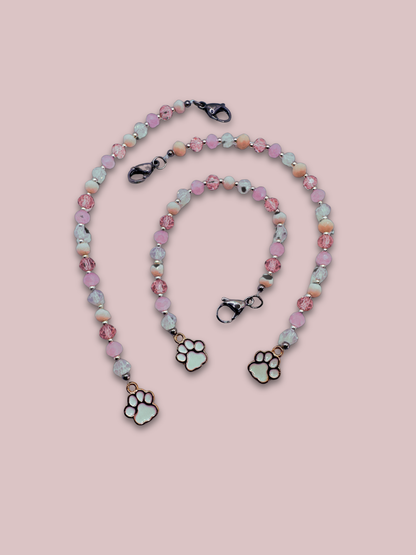 Buscatijeras de Abalorios "Patitas Perro" - BT009