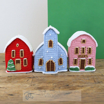 Kit de Ganchillo - Iglesia del Pueblo Navideño - Hardicraft