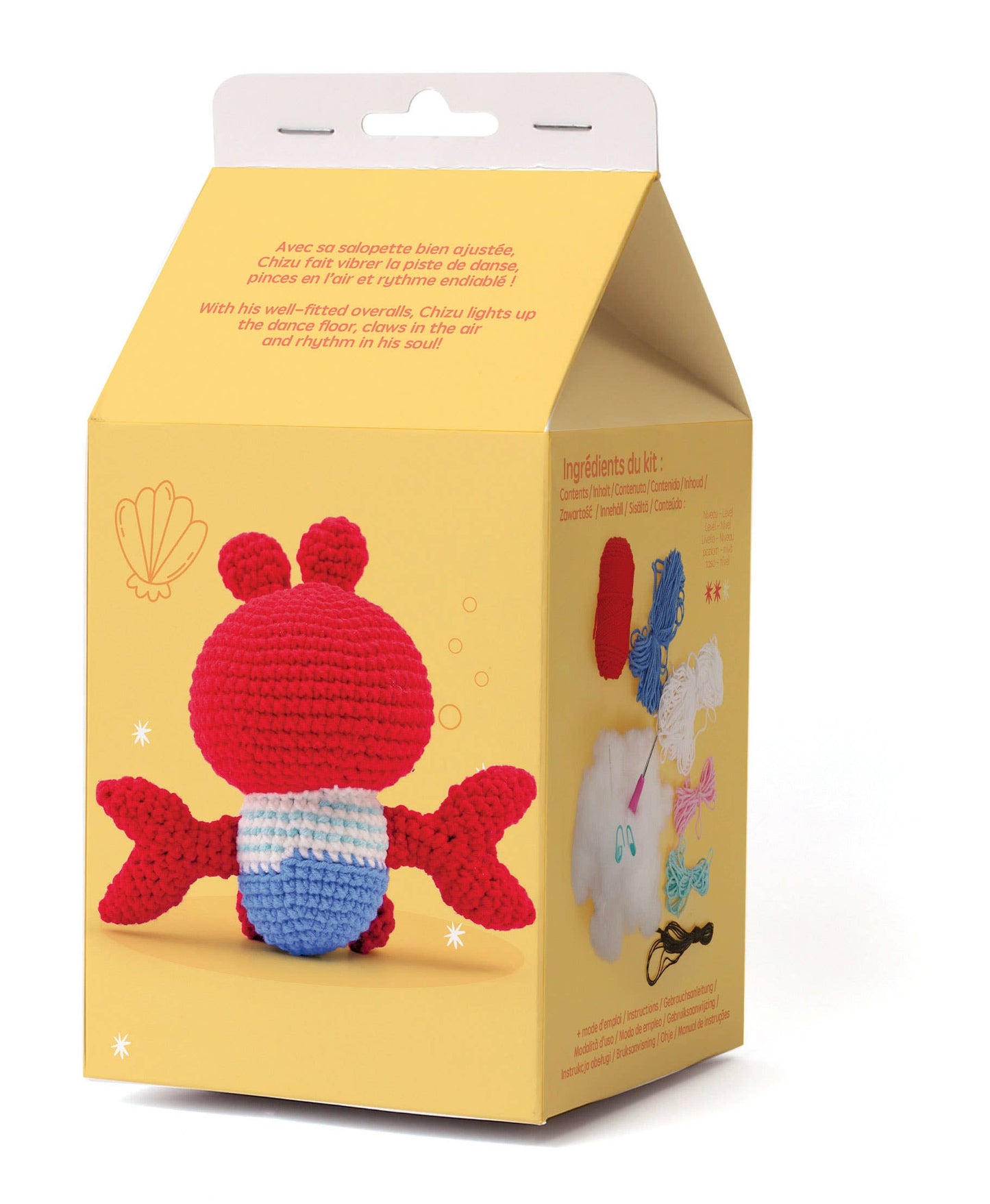 Kit de Amigurumi "Chizu el Cangrejo" - Graine Créative