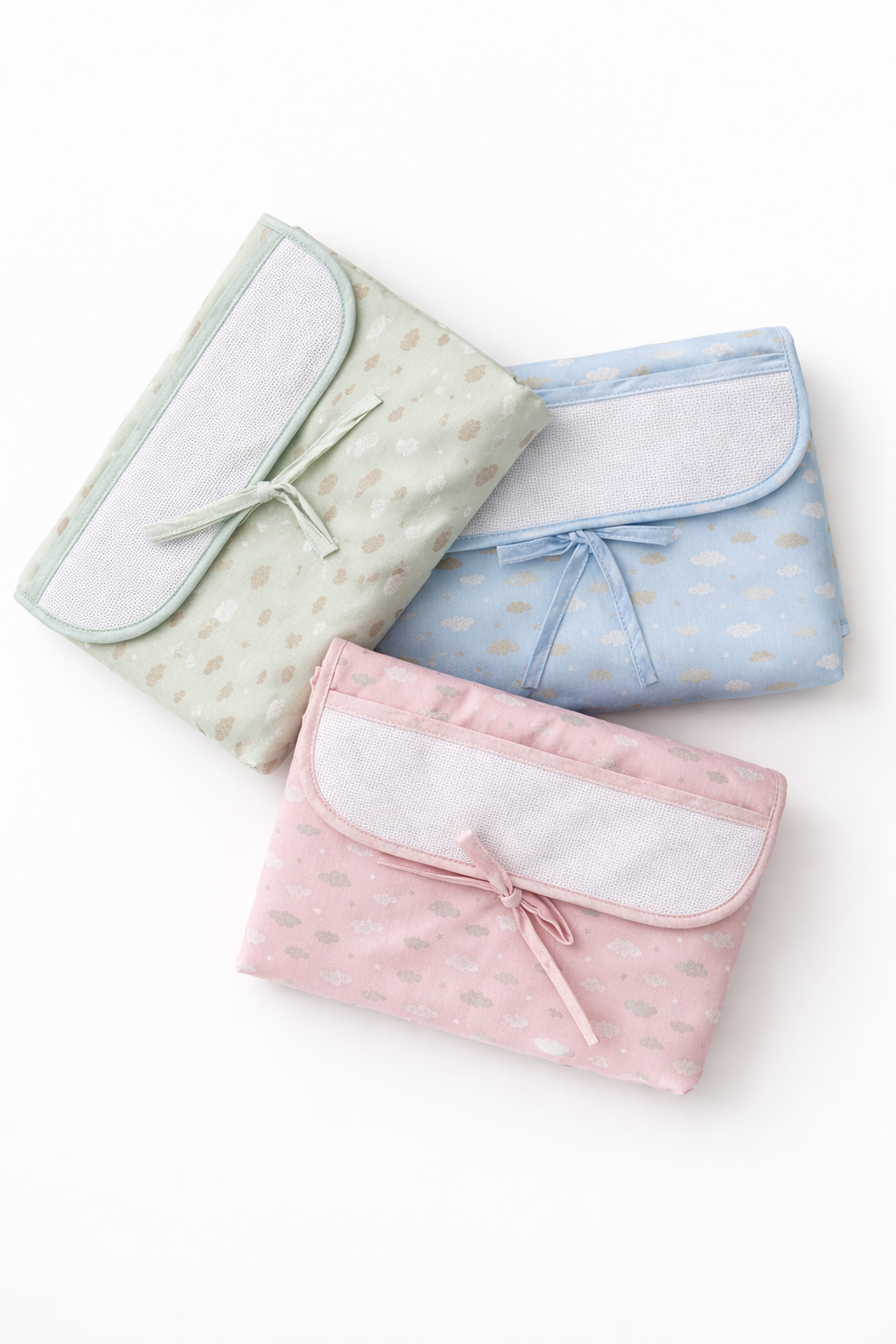 Muda fraldas dobrável para bordado "Verde" - BM Ricami