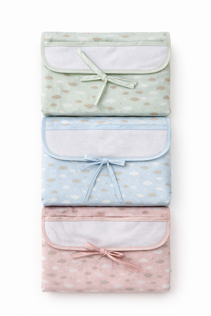 Muda fraldas dobrável para bordado "Verde" - BM Ricami