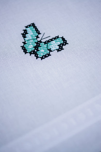 Camino de Mesa en Punto de Cruz "Baile de Mariposas" - Vervaco
