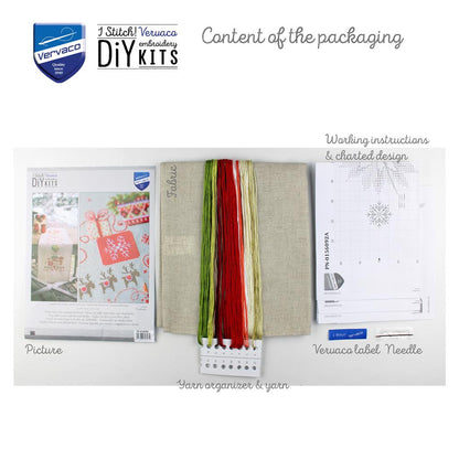 Camino de Mesa en Punto de Cruz "Regalos bajo el árbol" - Vervaco